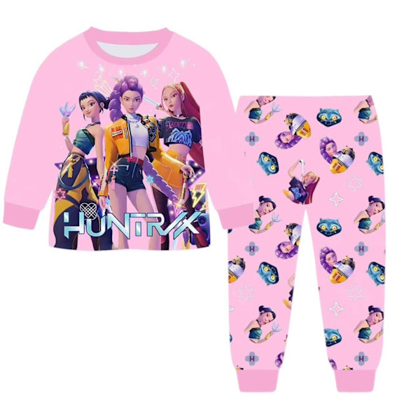 K-Pop Devil Hunter T-shirt, Børne Pyjamassæt 160cm