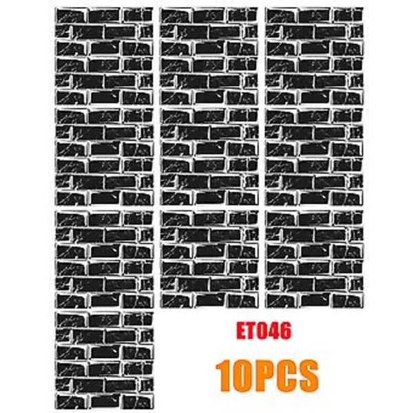 10 st Stora Mjuka Kakel Väggdekaler Självhäftande Vattentät Panel (15*15cm ET046)