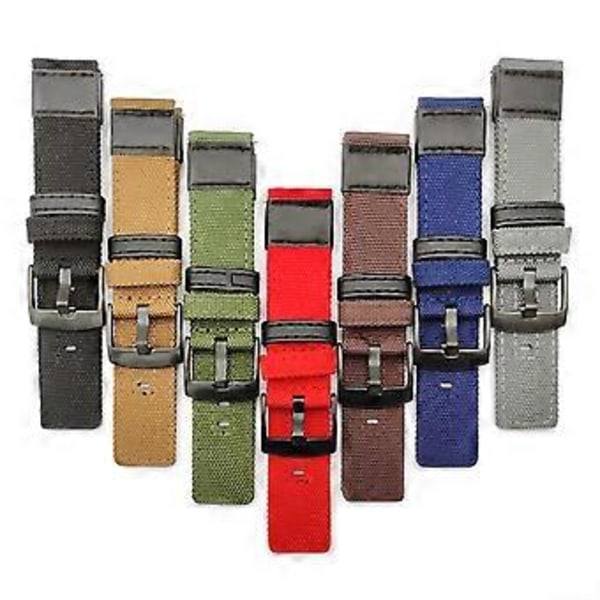 Urarmbånd Fortykket Stærk Robusthed Hurtig Udskiftning 20mm/22mm Universal Nylon Armbåndsurrem Kompatibel Samsung S3/S2 (20 mm Mørkeblå)