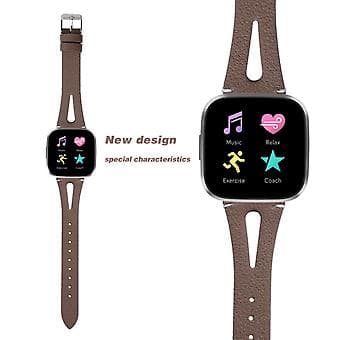 Rem for Fitbit Versa 2 - Armbånd til Fitbit Versa 2 (Pulvergrå)