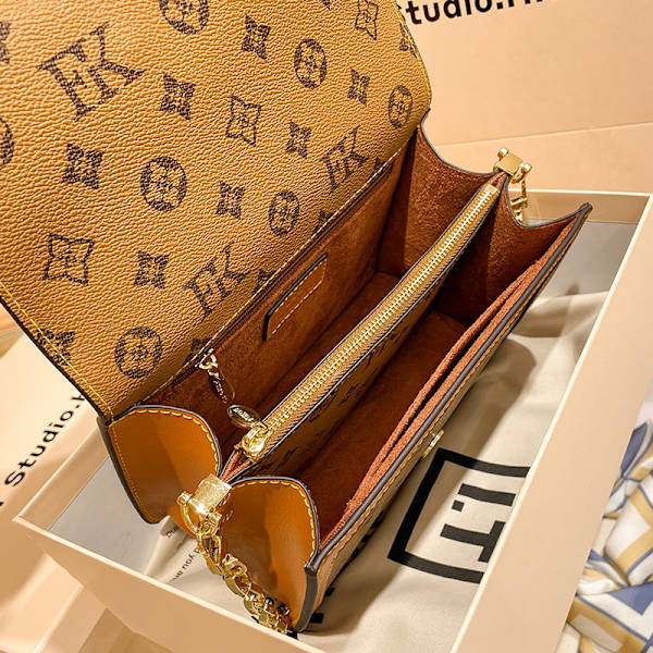 (Brun) Dam Crossbody Bag Retro Handväska Axelväska 5
