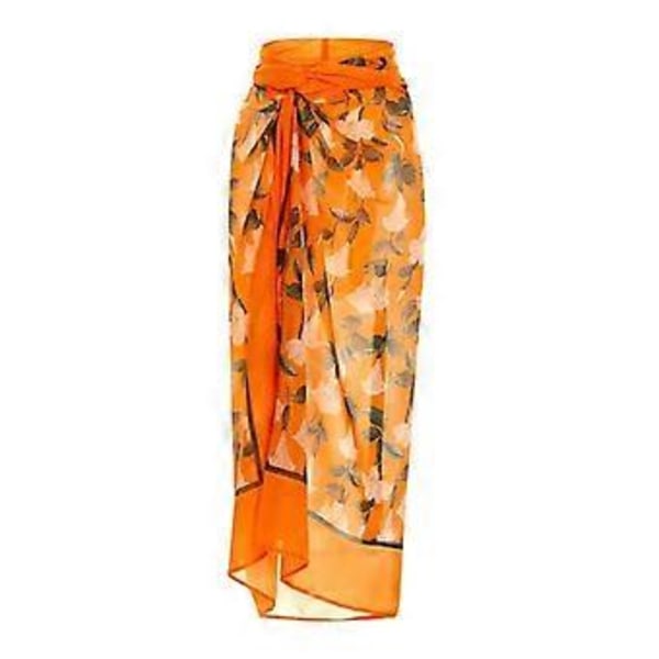 Tvådelade baddräkter för kvinnor, sexiga strandbaddräkter (XL Orange)