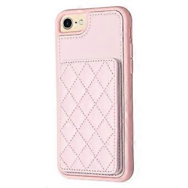 BF25 TPU-fodral med PU-läderbeläggning för iPhone 6/6s/7/8, med kortfack och stativ (Stil F)