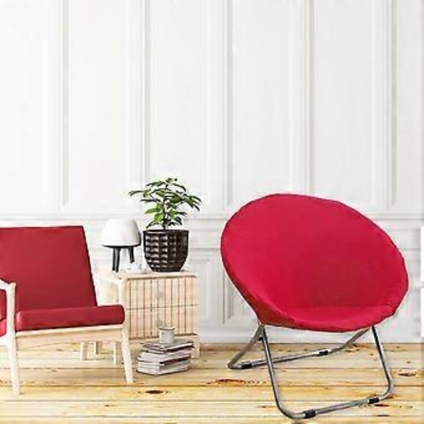 Mykt Skålformet Trekk, Avtakbart Månestoltrekk i Polyester, for Voksne i Stue (Rosa)