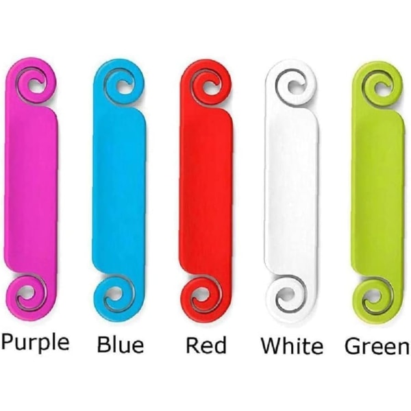 20 stk. kabelmærker til ledningsmærkning Multi-Color kabelstyring