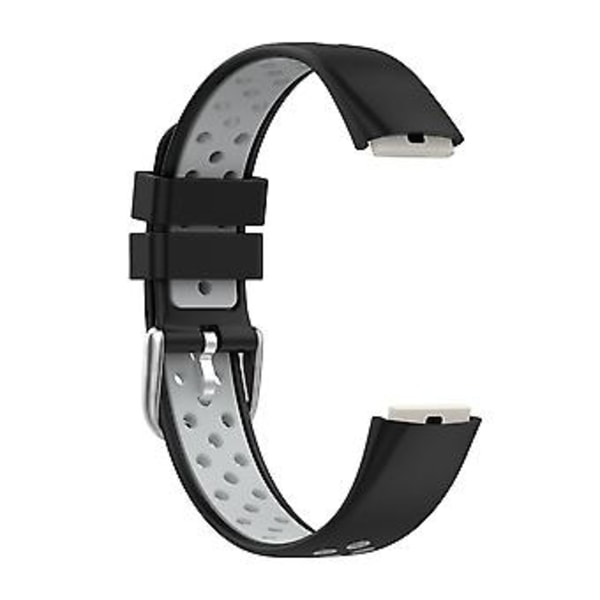 Til Fitbit Luxe Silikonrem (Sort Grå)