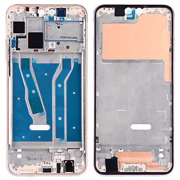 LCD-ramme Bezel Plate for Huawei Y9 (2019) Svart (Rosa)