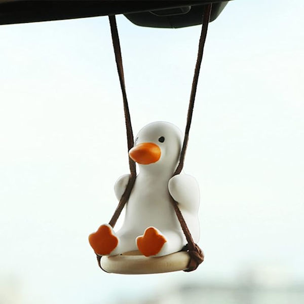 Mignon Balançoire Canard Pendentif，Swinging Duck Ornements de V