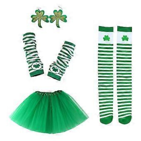 Babytøj Patrick's Dag Kostume Tøj Nyfødte Babyer Outfits St Patrick Fest Baggrund Shamrocker Grønt Fest Kostume
