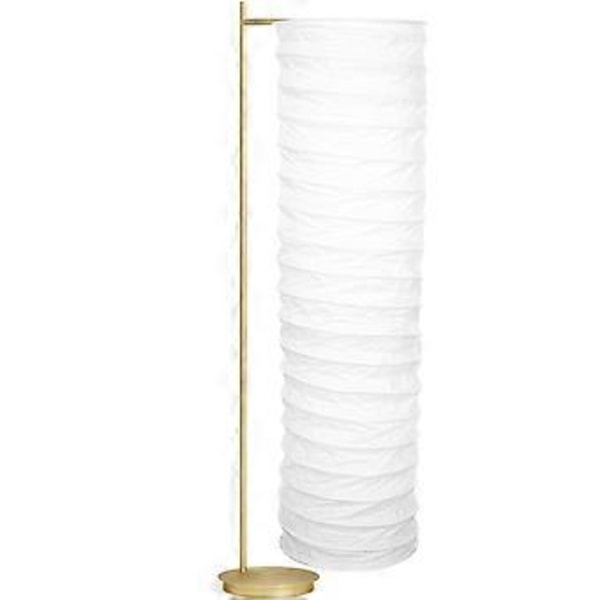 Golvlampskärm i papper, nordisk stil, hopfällbart lampskydd i papper, modernt skydd för golvlampa, glödlampa, bur, för vardagsrum, sovrum