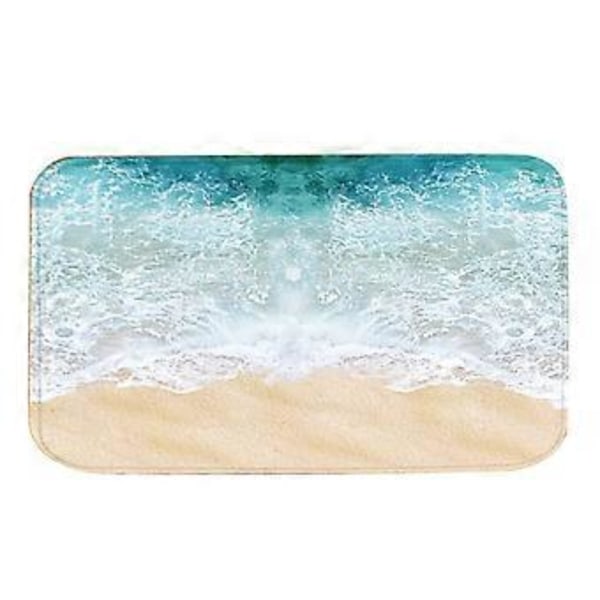 Sklisikker absorberende gulvmatte dørmatte for hjem inngang stue strand (50*80cm)