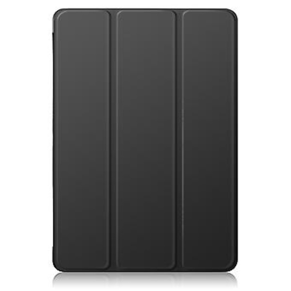 3-lags Solid Farvet Tablet Etui Til Xiaomi Redmi Pad SE (Sort)