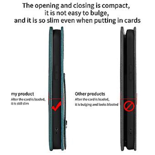 Kortholderveske i lær med håndstroppholder  Kortholder Stativ Beskyttende bakdeksel Firkantet etui for iPhone14 Pro  Max Etui