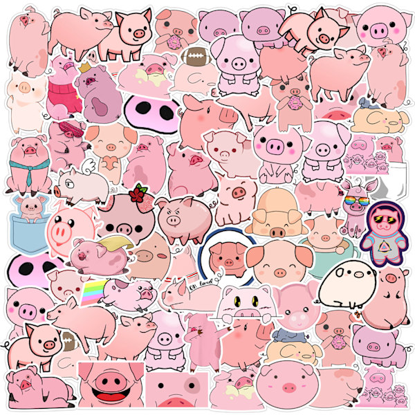 (4) 50 Cross-Border Animal Graffiti Stickers Bil Mobiltelefon Wate
