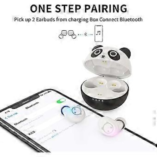 Trådløse In-Ear Hodetelefoner, Bluetooth Hodetelefoner Med Dobbel Mikrofon Og Berøringskontroll 36 Timer Spilletid Trådløse Hodetelefoner Som Gave (Svart)