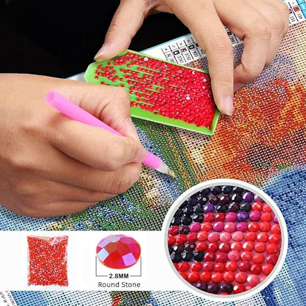 Timanttimaalaussetti kodin sisustukseen DIY 5D Strass Complet Pe