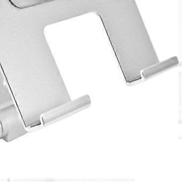 Tabletställ Hållare Aluminiumlegering Universal Skrivbord Justerbar Vikbar Telefon Tabletthållare Silver