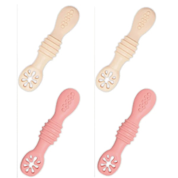 4-pack förtränade skedar för barn och spädbarn 1:a, 2:a