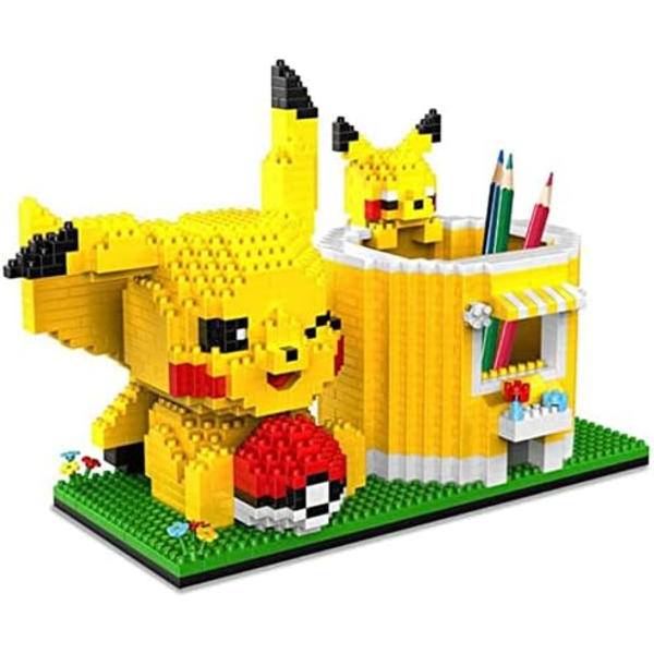 Mini Anime Byggeklodser, Skrivebords Penneholder til 4-12 År
