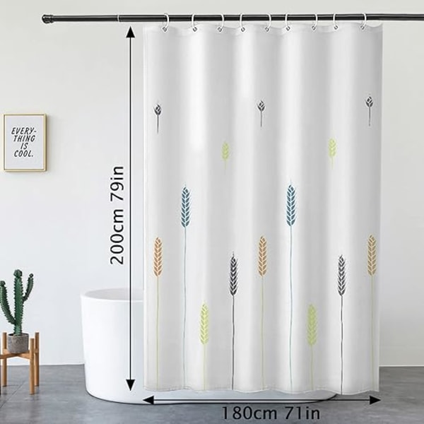 1 st duschdraperi 180x200CM Vattentät Polyestertyg Maskin