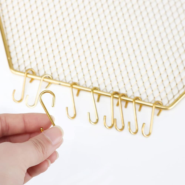 Hängande smyckesorganisatör (rektangulär), väggmonterad örhänge och halsband displayställ, present