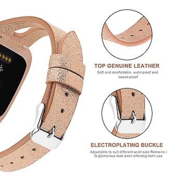 Fitbit Versa 2 -rannekkeelle (Champagne Gold)