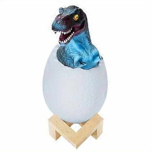 3D Dinosaur Lampe Natlys Genopladelig Soveværelse Bordlampe Tyrannosaurus Rex Klap Lampe