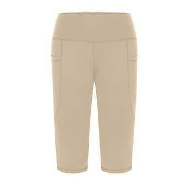 Korkeavyötäröiset joogahousut naisille taskuilla Caprit Leggingsit naisille Treggingsit naisille Joogacaprit Lahjat Harmaa S(S Harmaa)