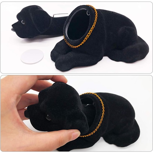 Bobble Head, Bildekoration Nickande Hundprydnader Hög Emulering