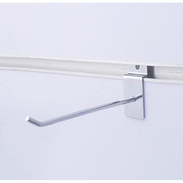 25 stk. kroge vægdisplayholder rustfrit stål ophængningskrog til supermarked 15 cm