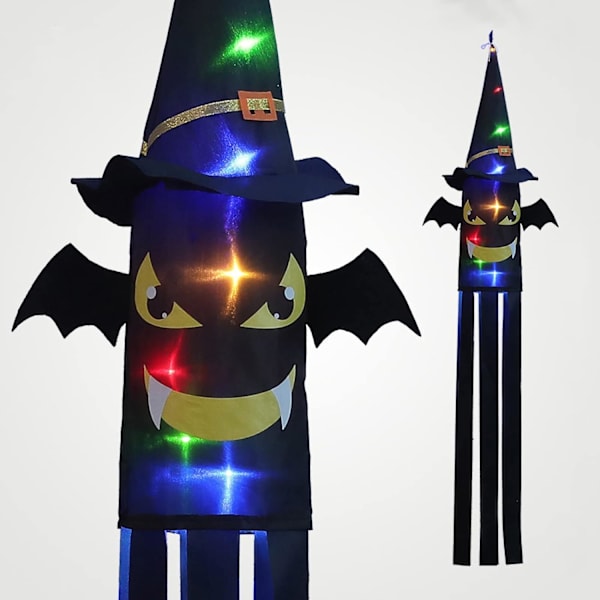 Halloween hængende spøgelse, Halloween hængende dekoration med LED-lys