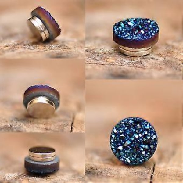 Terapi Örhängen Magnetterapi Germanium Örhängen Lymfdränage Örhängen, 50% Rabatt (8mm Silver)