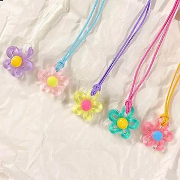 Ihålig Blomma Temperament Halskedja Justerbar Flätad Läder- Rep Halsband (Guld)