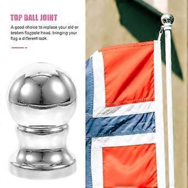 Flaggstångsknopp Kula Flaggstångskula Toppdekoration Flaggstång Topp Ersättning