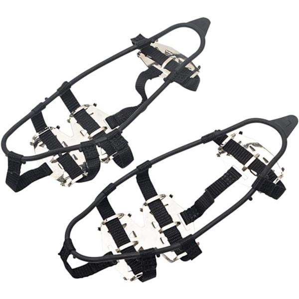 2 stk. Crampons Anti-Slip Sko Kæde Is Grippers Snørebånd Klamper Sko Dækker Gå Spikes til Sko