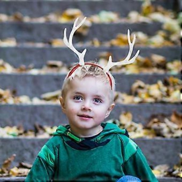 4 par simulations plastik hjortegevir DIY Cosplay dyrehorn hårbøjle boligindretning