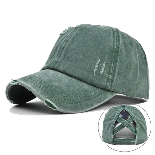 Dame Hestehale Baseball Cap, Dame Baseball Cap Solhatt Sol P