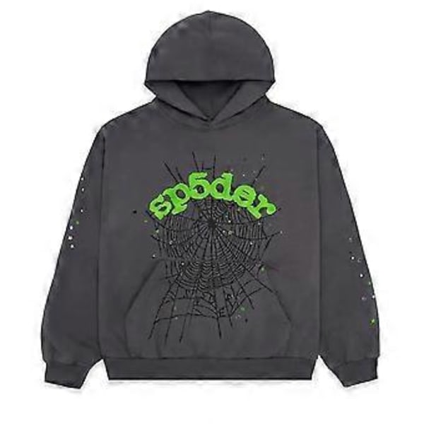 Sp5der Wait Web Hoodie Slatesweater Hættetrøje -NMAOV(L GRÅ)