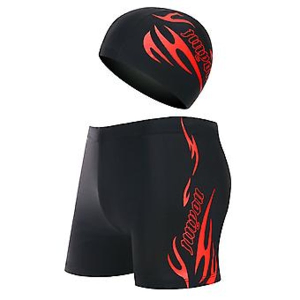 2 kpl/setti Uimahousut Nopeasti Kuivuva Hengittävä Elastinen Erinomainen Ommel Uimapipo Uima-altaalle (2XL Punainen)
