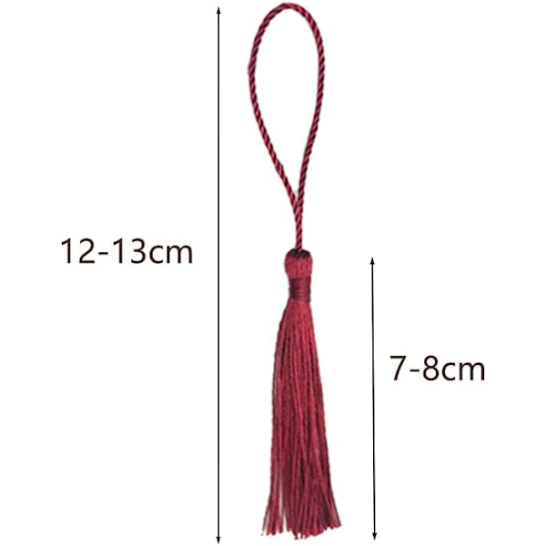 Tofsar och pompom för sömnad 300 stycken handgjorda siden tofsar tofsar hänge för att göra för DIY