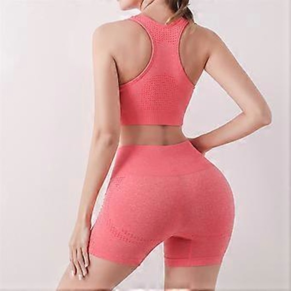 2 stk. Fiber Restoration Shaper Ion Formende Shorts Mavekontrol Butt Lifting Shorts (S-M Pink)