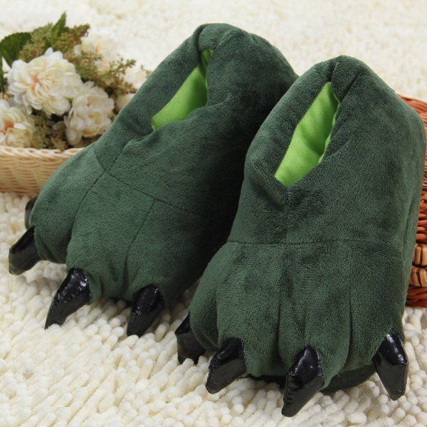 YELAN Claws Cartoon Dinosaur Tofflor Varm Hus Tofflor Adorabl