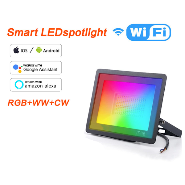 RGB Fargeskiftende LED Flomlys 30W Ekvivalent Utendørs La