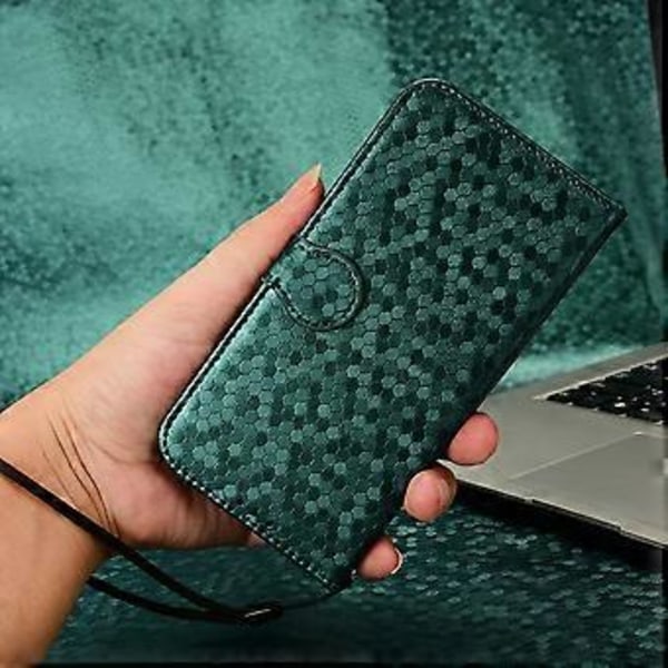 Stativfodralplånbok i prickigt PU-läder för Infinix Note 30 4G (Stil E)