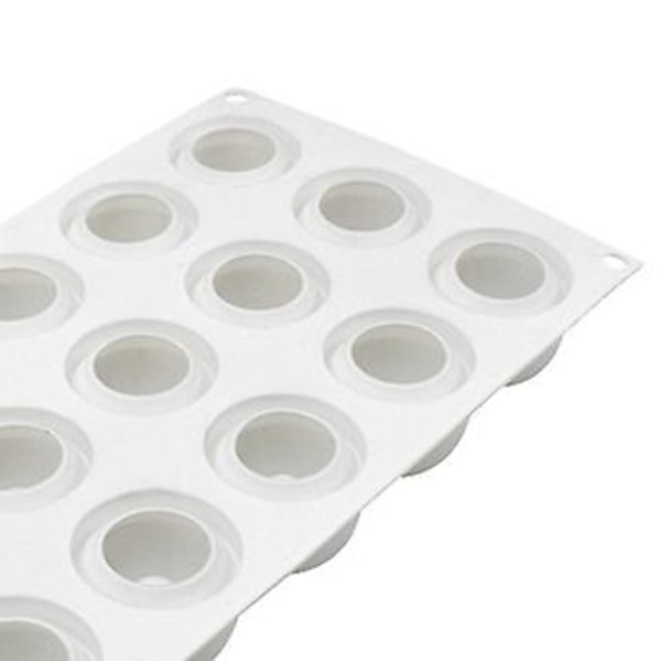 15 Hulrums Silikone Kageform til Chokolademousse Gelé Budding Kager