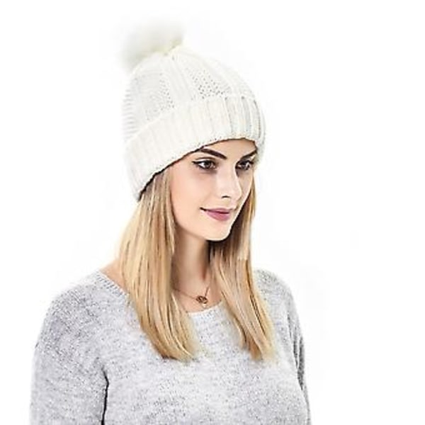 Joustava Ribbineulottu Pipo Hiusten Suojaukseen Pehmeä Monipuolinen Kylmänkestävä Pipo Naisille Tytöille (Musta)