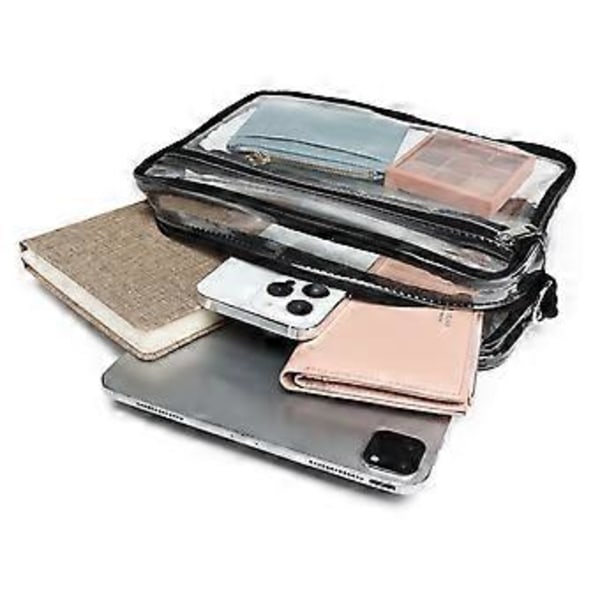 Mångsidig Väska Crossbody Väska Klar Vattentät Axelväska för Kvinnor Tjej Trendig PVC Väska Casual Trendig Väska Mobiltelefonväska Vit S(S Vit)