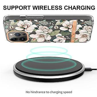 Blomster og Planter Serie TPU Cover til iPhone 15 Pro (Grøn)