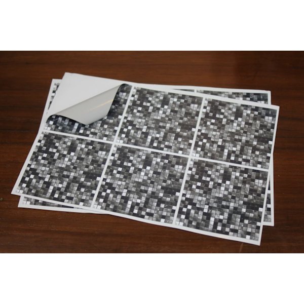 48x Autocollant en tuile pour Salle de Bain et Cuisine 10 x 10c
