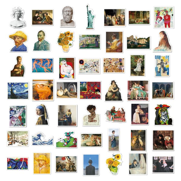 100-pack Laptop-dekaler - Artist Style